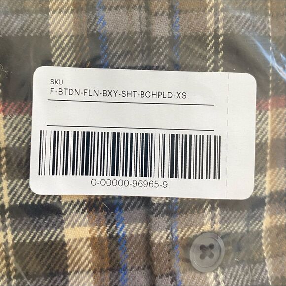 Everlane The Boxy Flannel Beech Plaid Size XS NWT - Picture 8 of 8